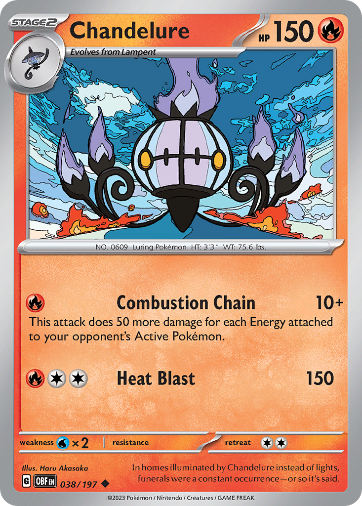 Chandelure – Obsidian Flames