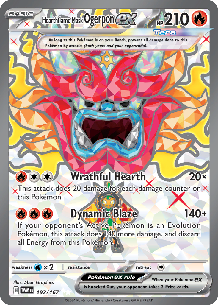 Hearthflame Mask Ogerpon ex – Twilight Masquerade