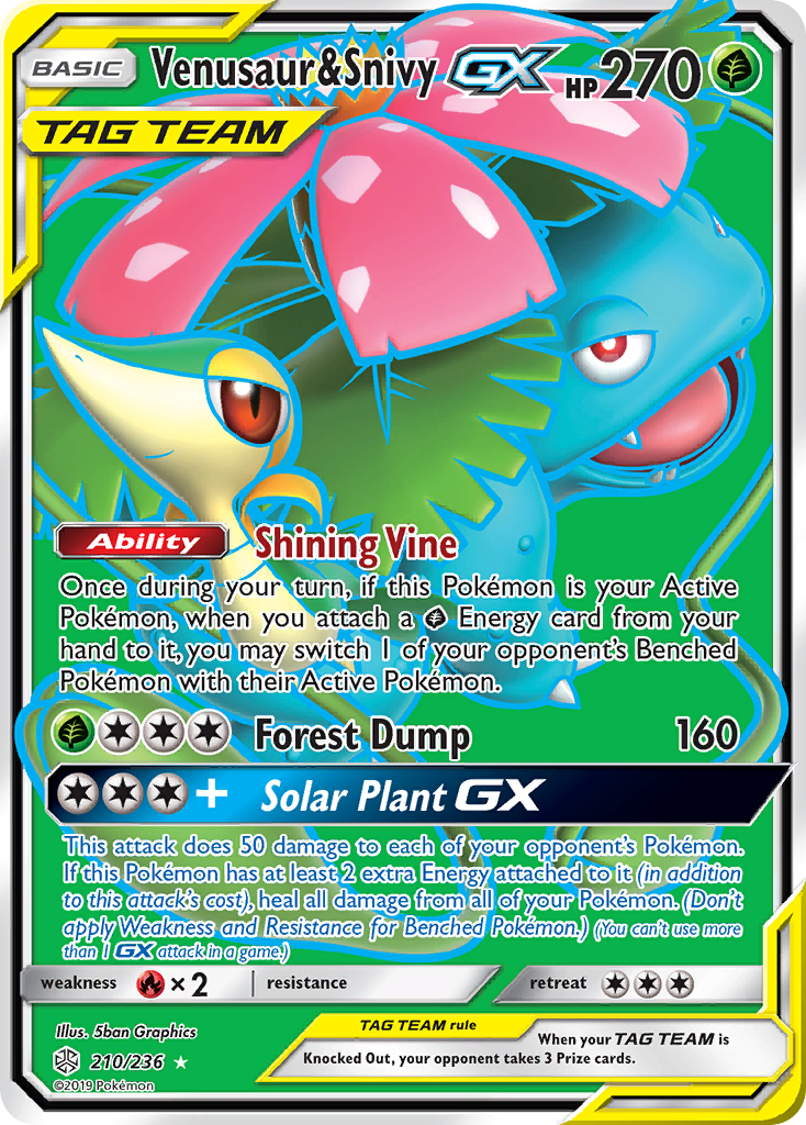 Venusaur & Snivy-GX – Cosmic Eclipse