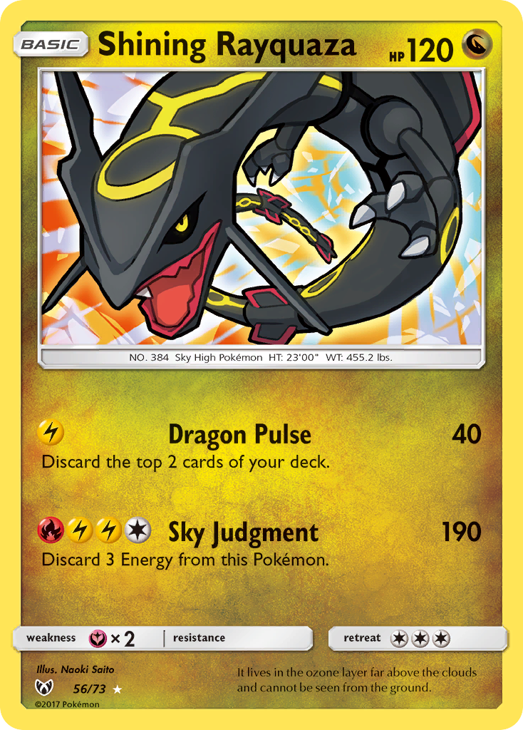 Shining Rayquaza – Shining Legends