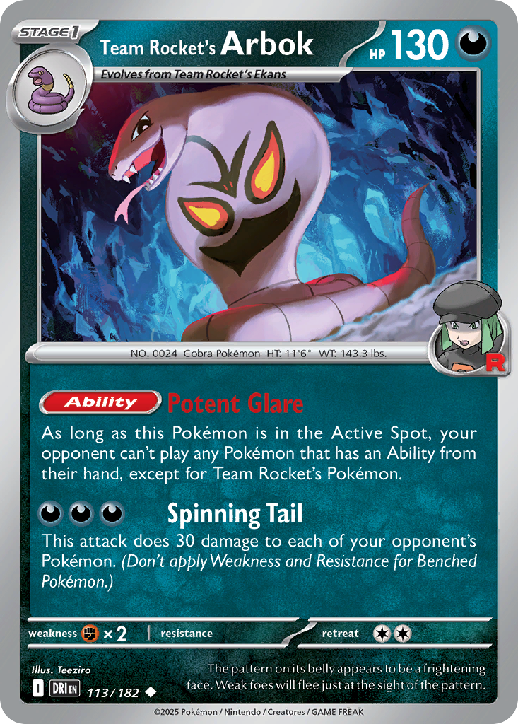 Team Rocket's Arbok – Destined Rivals