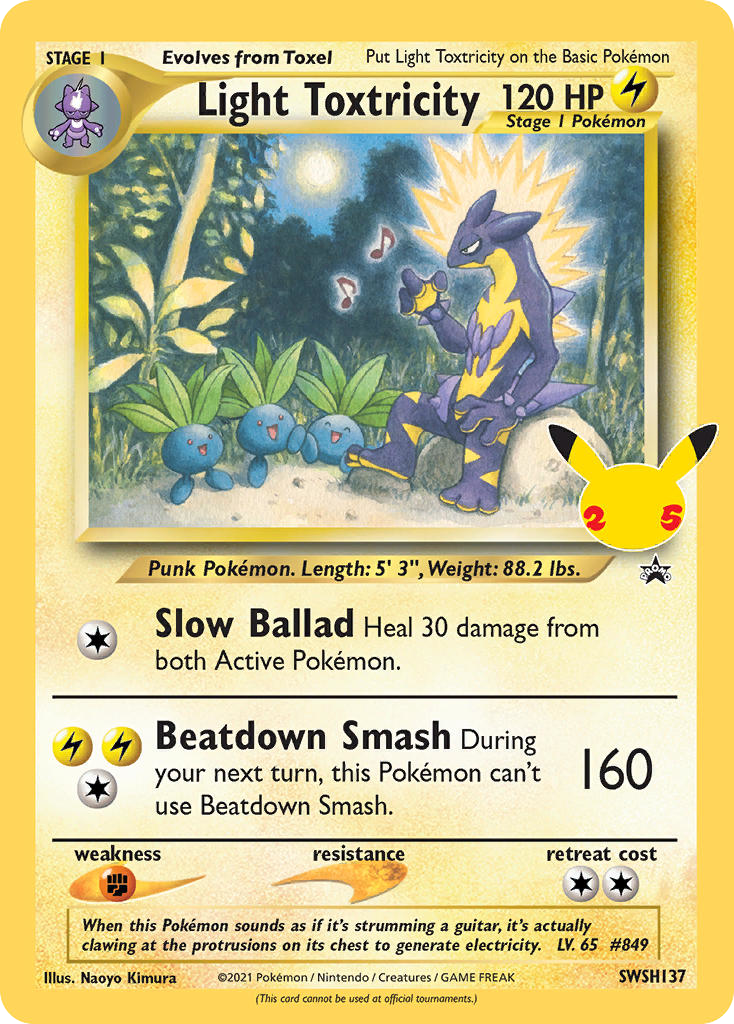 Light Toxtricity – SWSH Black Star Promos