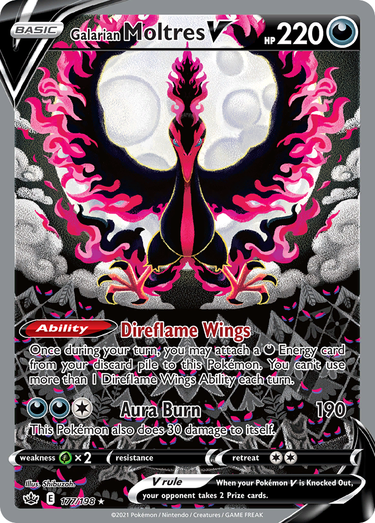 Galarian Moltres V – Chilling Reign