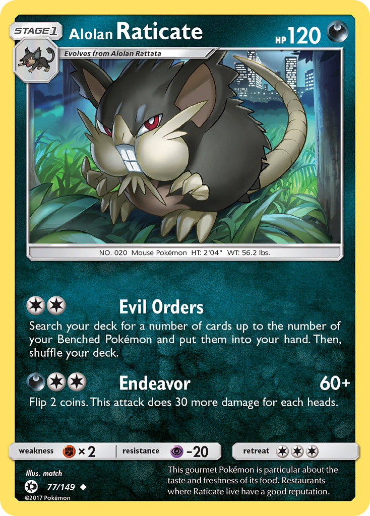 Alolan Raticate – Sun & Moon
