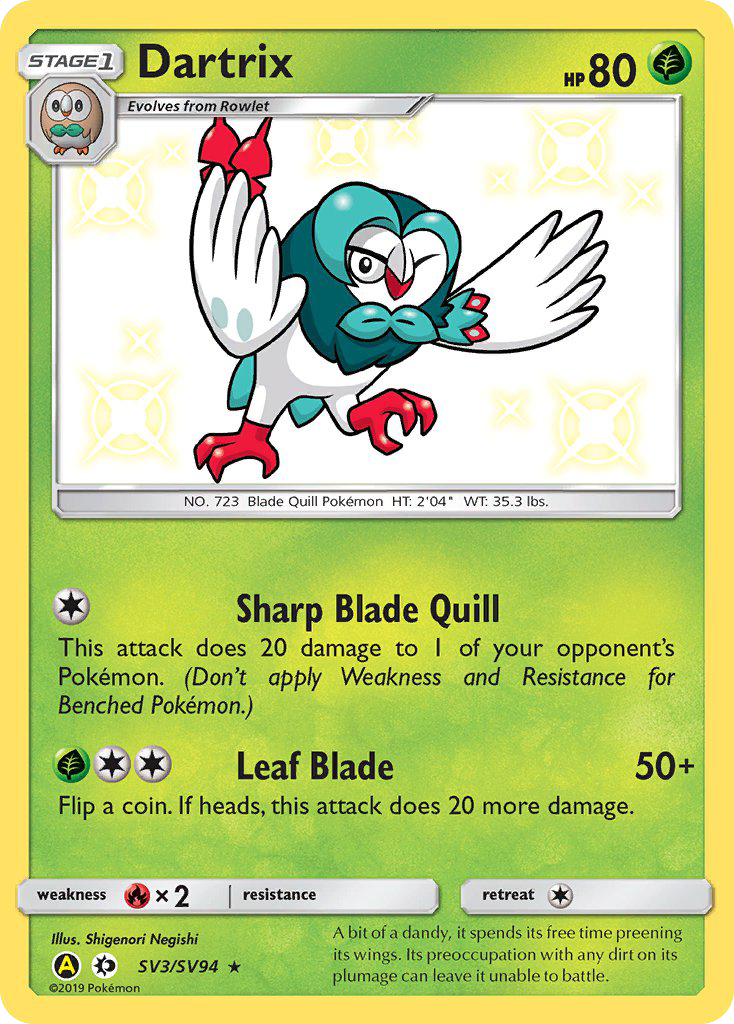 Dartrix – Hidden Fates Shiny Vault