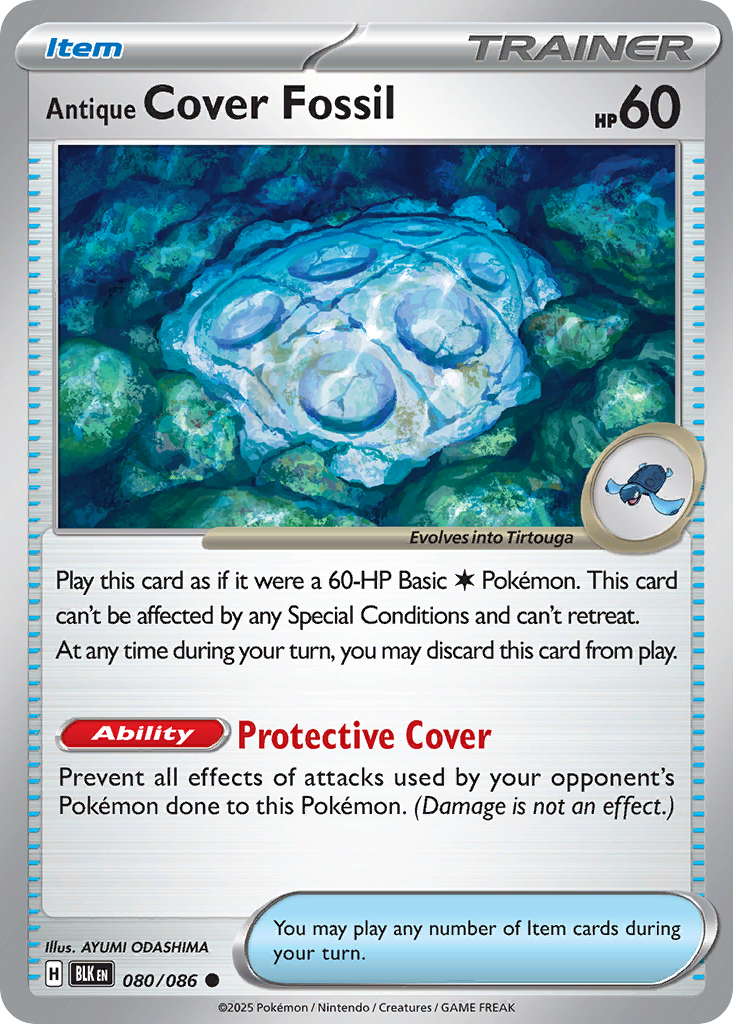 Antique Cover Fossil – Black Bolt