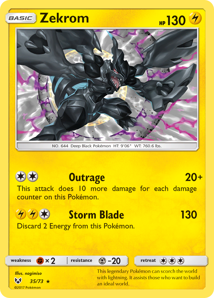Zekrom – Shining Legends