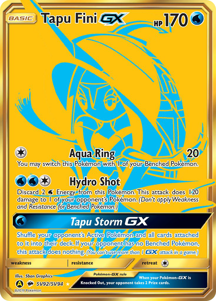 Tapu Fini-GX – Hidden Fates Shiny Vault