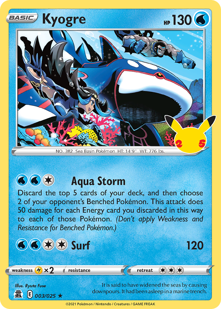 Kyogre – Celebrations