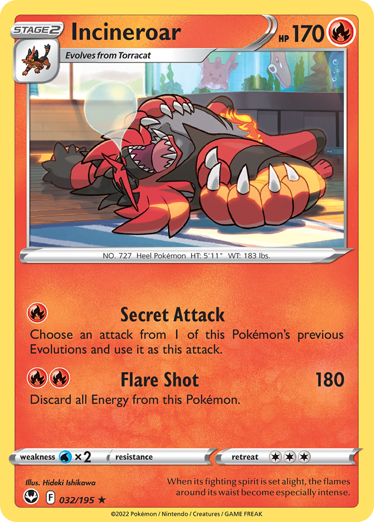Incineroar – Silver Tempest