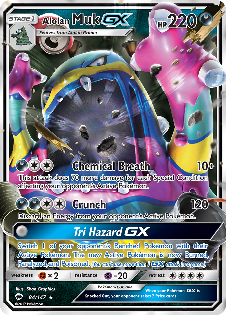 Alolan Muk-GX – Burning Shadows