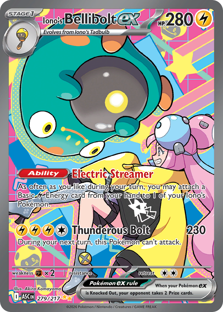 Iono's Bellibolt ex – Ascended Heroes