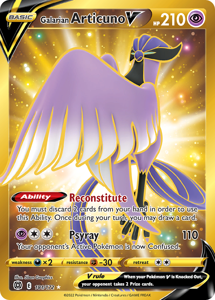 Galarian Articuno V – Brilliant Stars