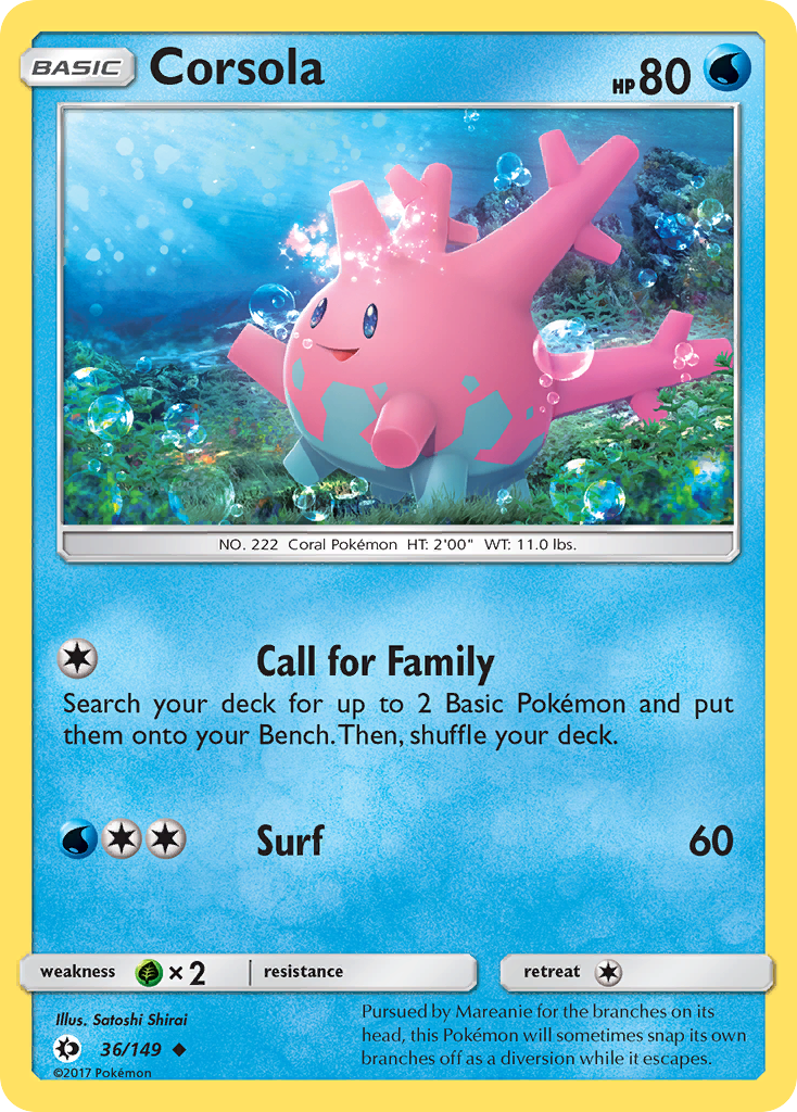 Corsola – Sun & Moon