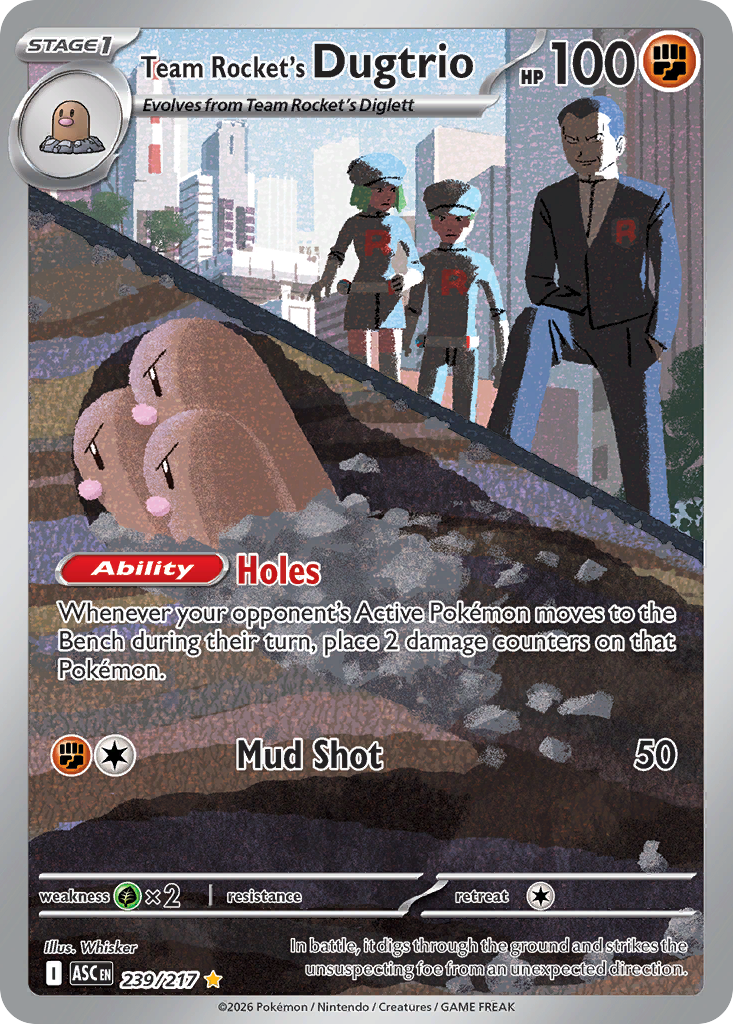 Team Rocket's Dugtrio – Ascended Heroes