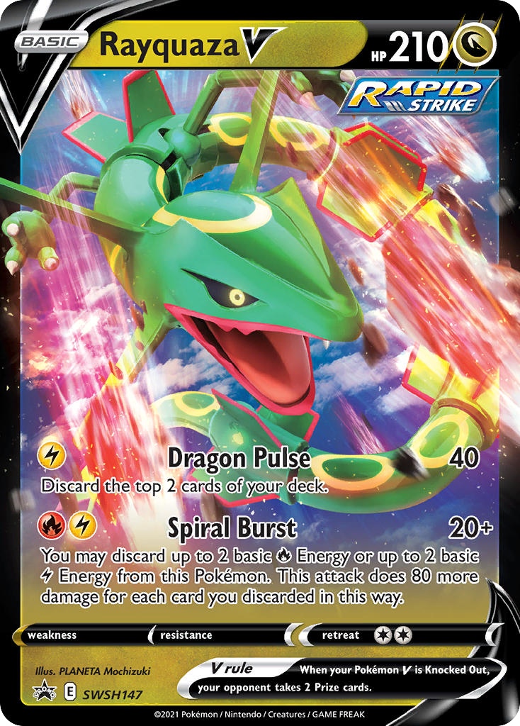 Rayquaza V – SWSH Black Star Promos