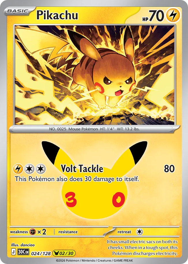 Pikachu – 30th Celebration