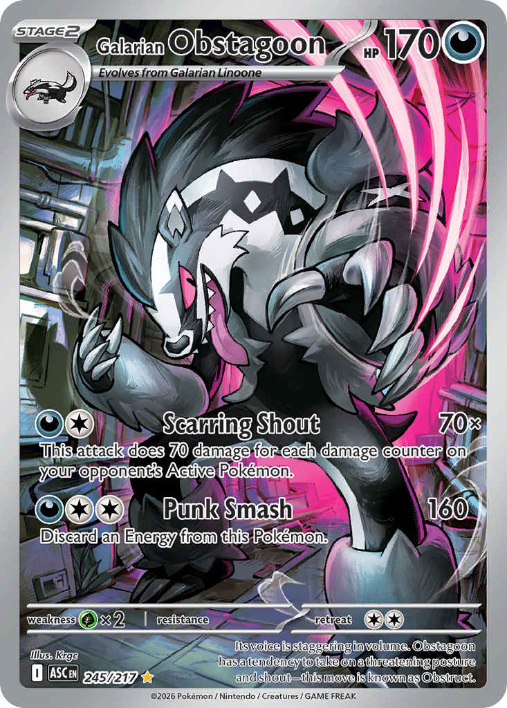 Galarian Obstagoon – Ascended Heroes