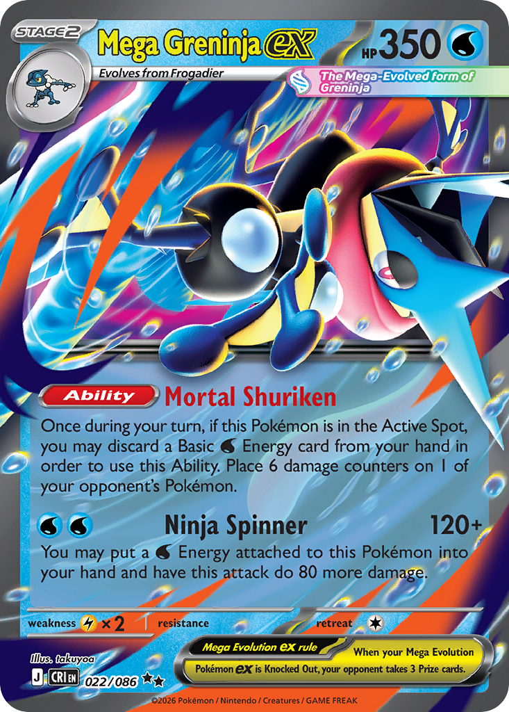 Mega Greninja ex – Chaos Rising
