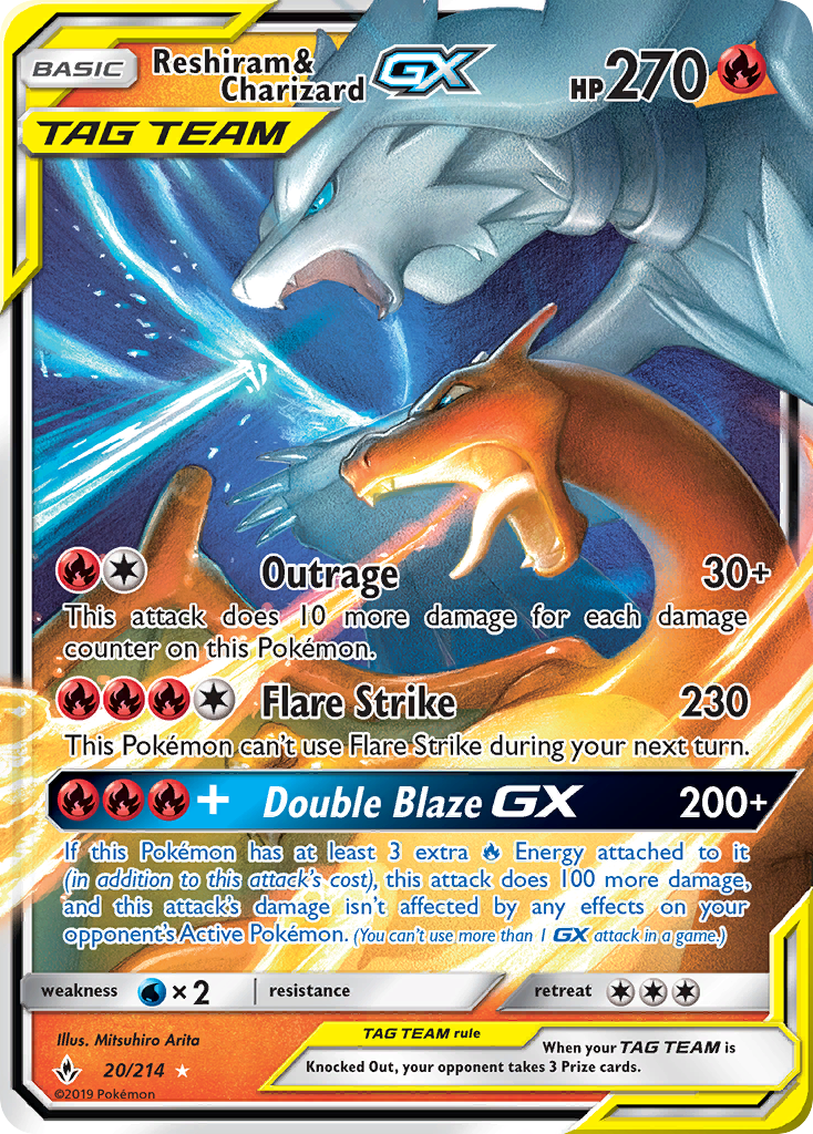 Reshiram & Charizard-GX – Unbroken Bonds
