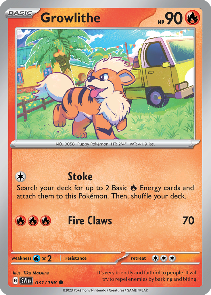 Growlithe – Scarlet & Violet