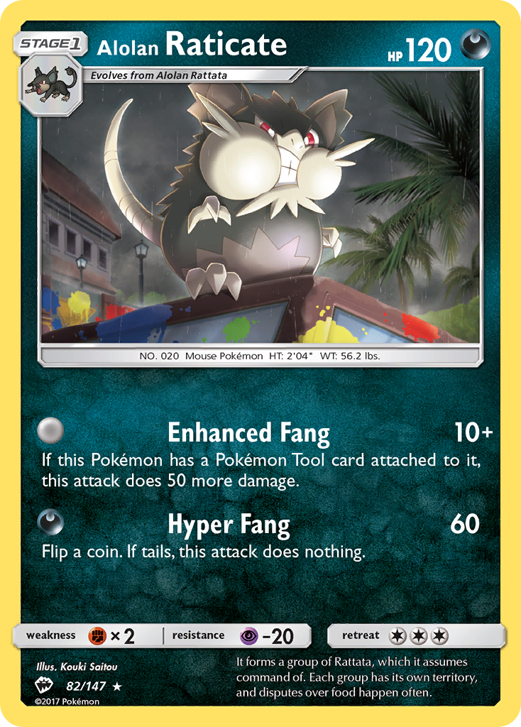 Alolan Raticate – Burning Shadows