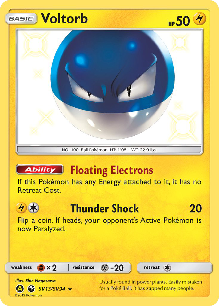 Voltorb – Hidden Fates Shiny Vault