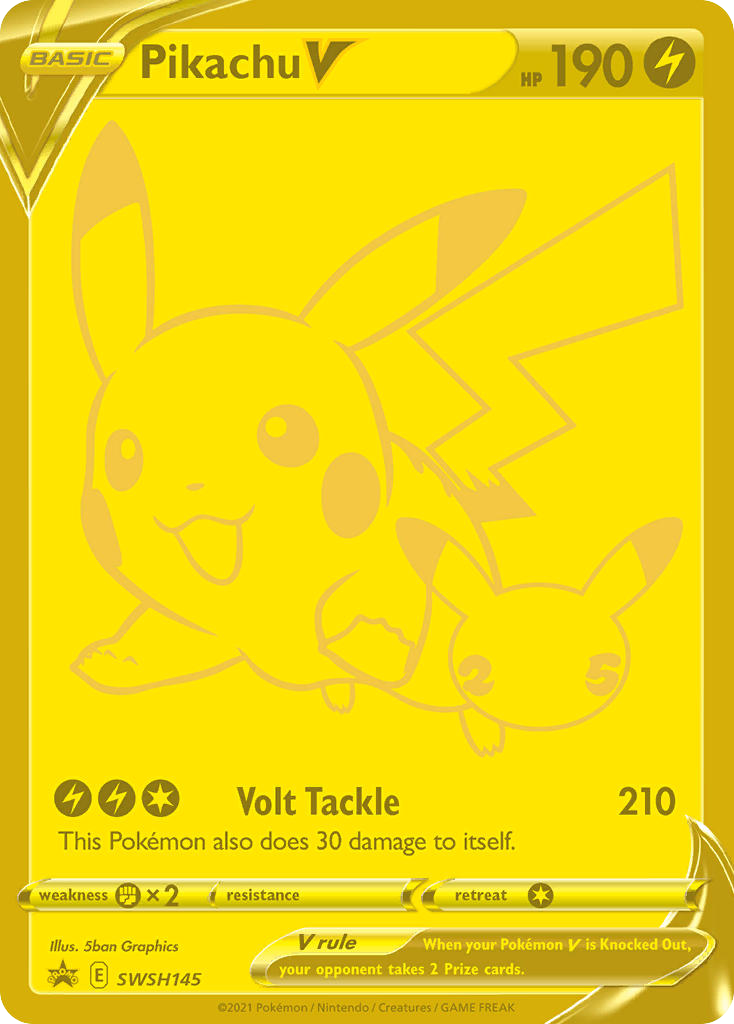 Pikachu V – SWSH Black Star Promos