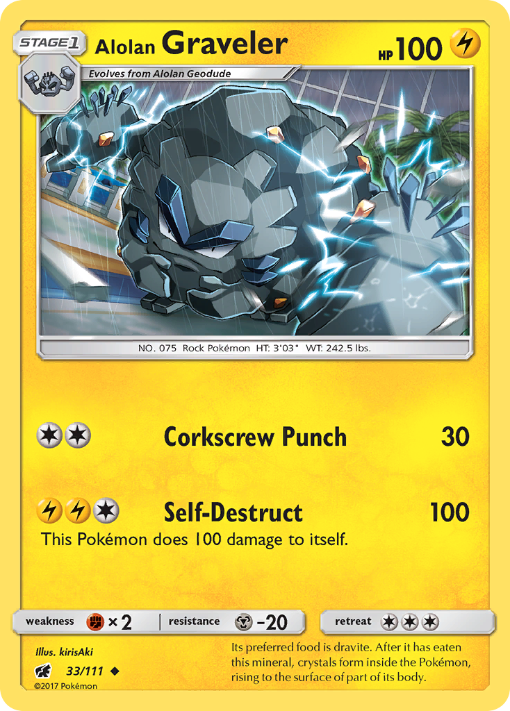 Alolan Graveler – Crimson Invasion