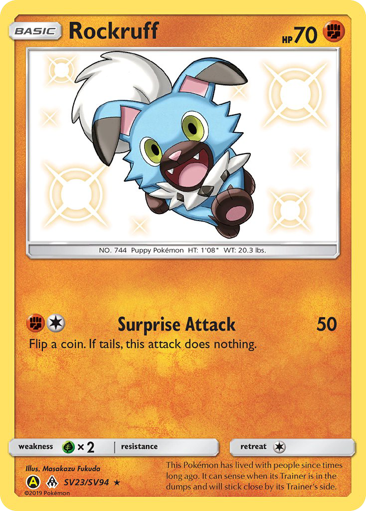 Rockruff – Hidden Fates Shiny Vault