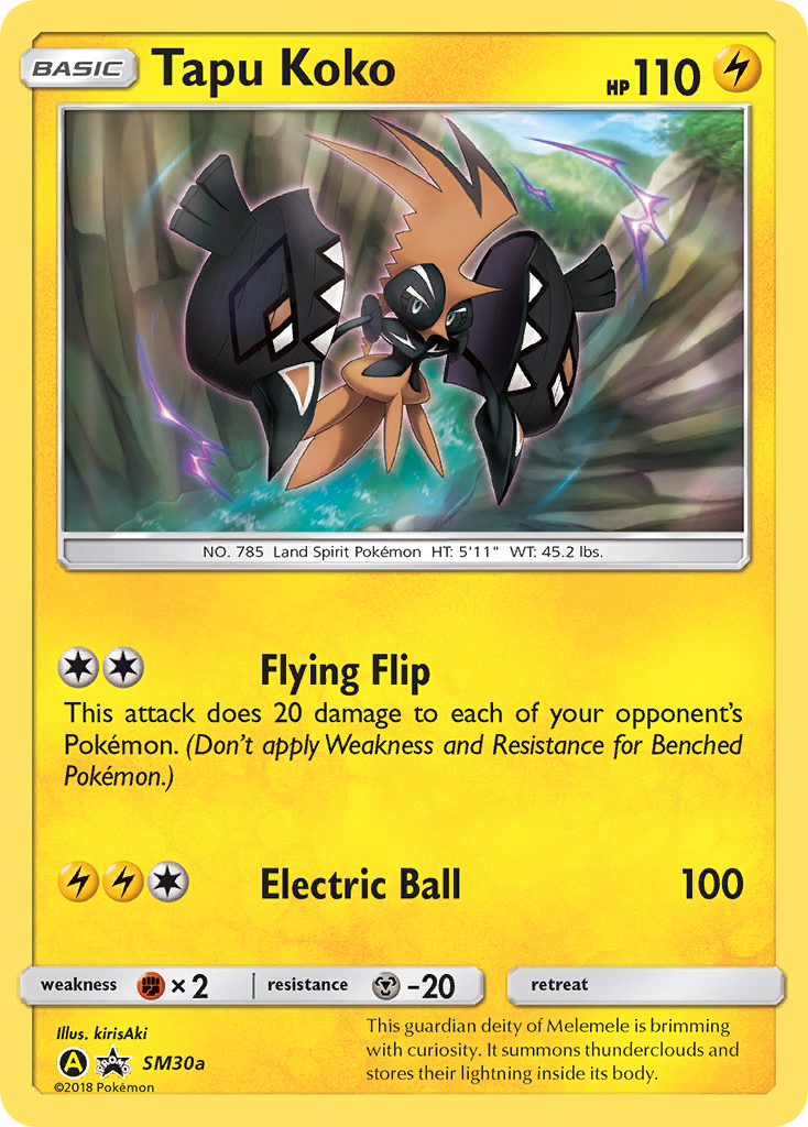 Tapu Koko – SM Black Star Promos