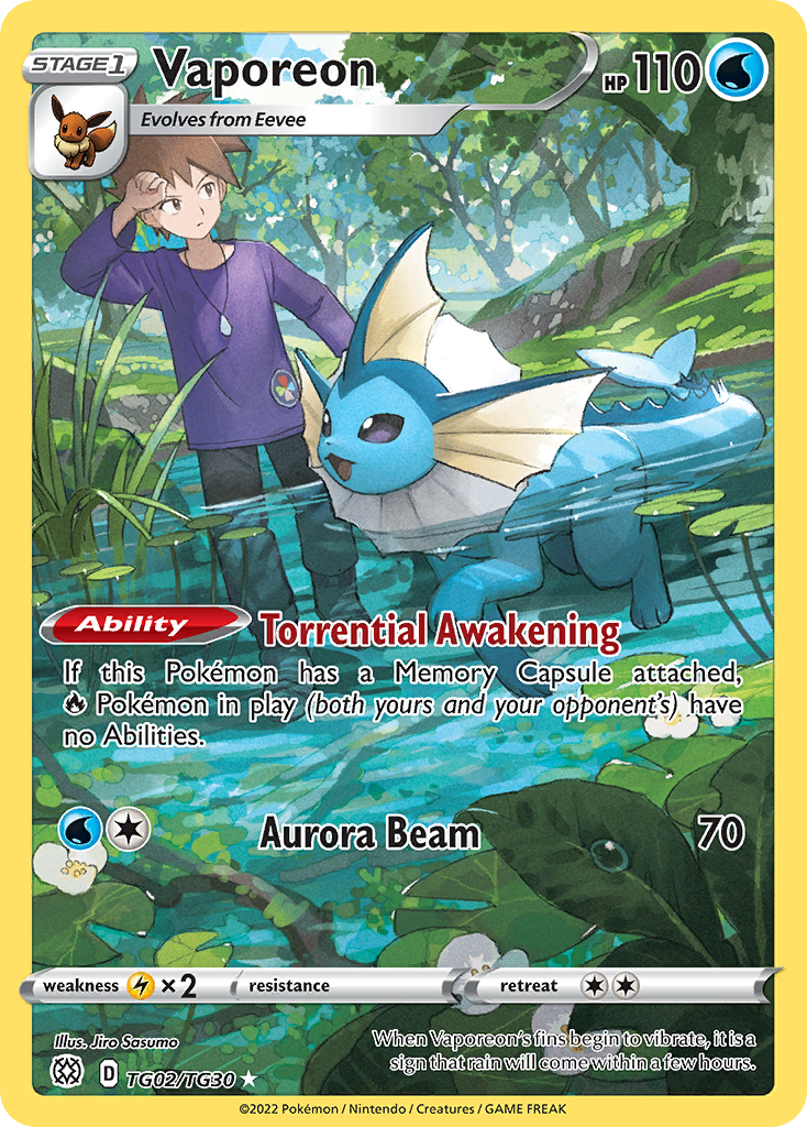 Vaporeon – Brilliant Stars Trainer Gallery