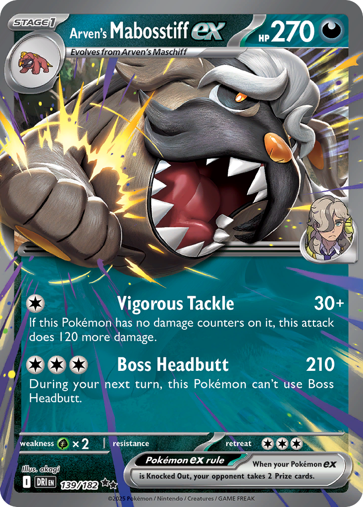 Arven's Mabosstiff ex – Destined Rivals