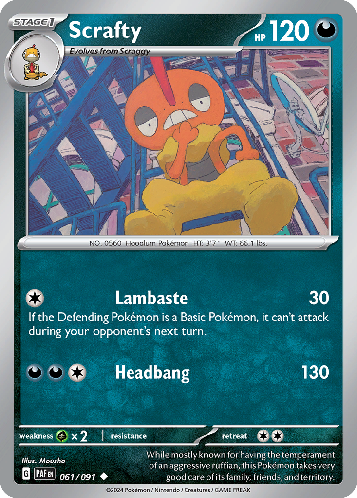 Scrafty – Paldean Fates