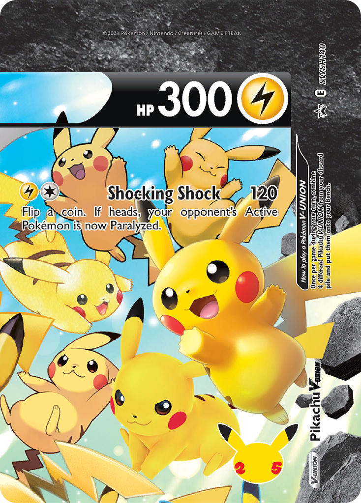 Pikachu V-UNION – SWSH Black Star Promos