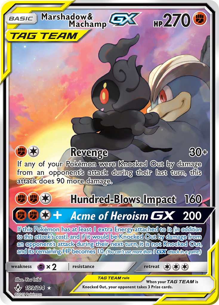 Marshadow & Machamp-GX – Unbroken Bonds