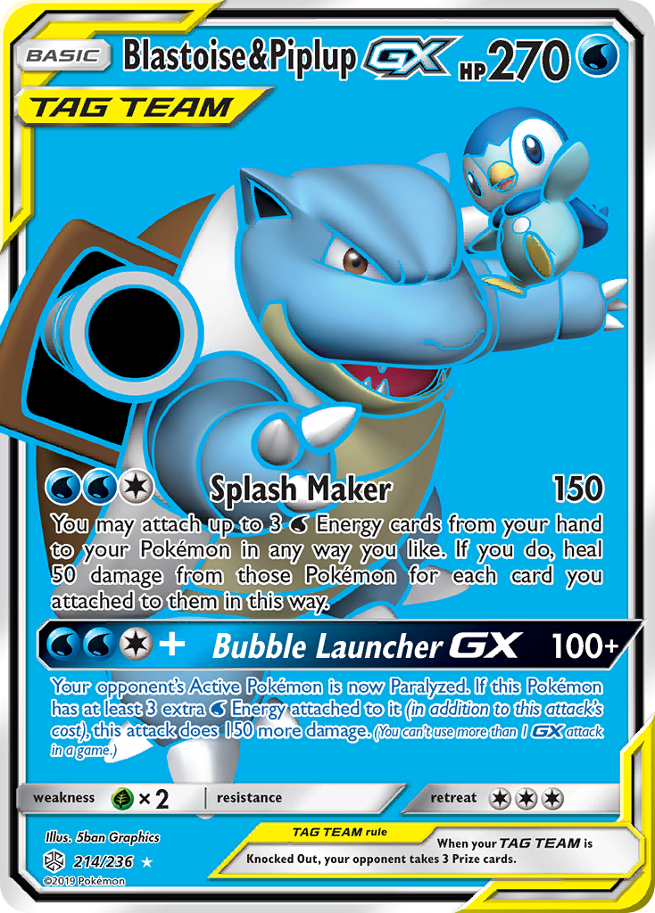 Blastoise & Piplup-GX – Cosmic Eclipse
