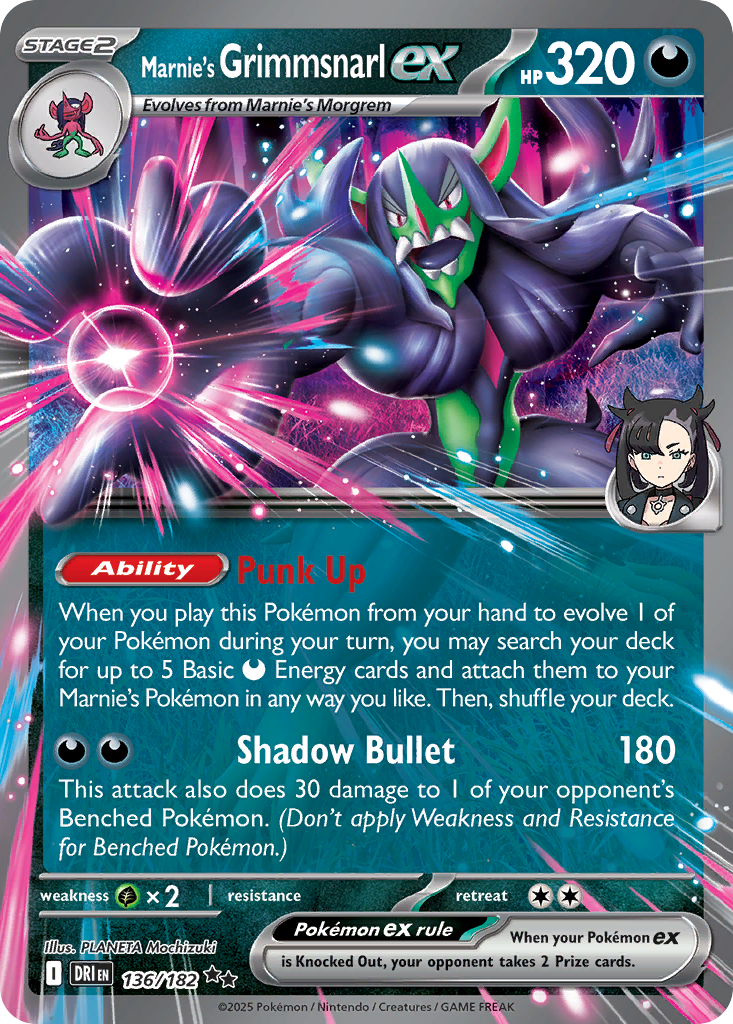 Marnie's Grimmsnarl ex – Destined Rivals