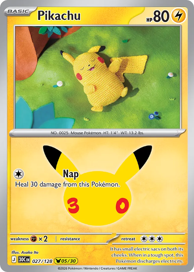 Pikachu – 30th Celebration
