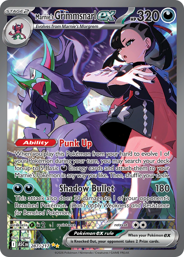 Marnie's Grimmsnarl ex – Ascended Heroes