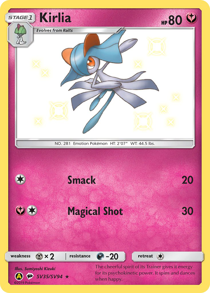 Kirlia – Hidden Fates Shiny Vault
