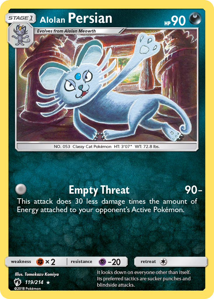 Alolan Persian – Lost Thunder