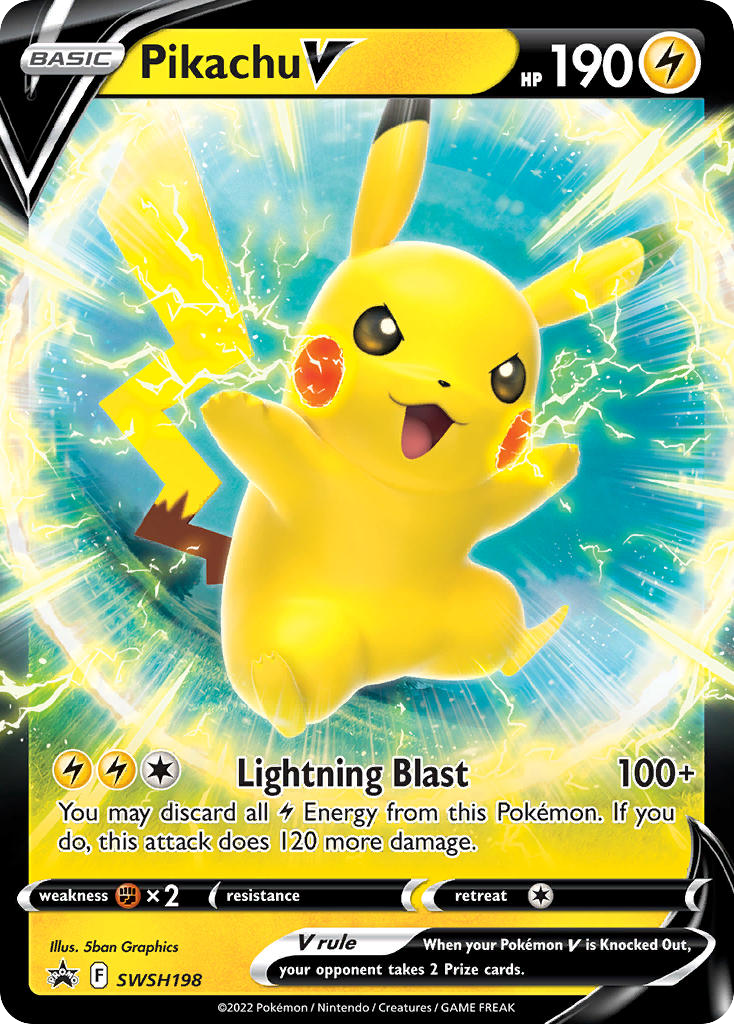 Pikachu V – SWSH Black Star Promos