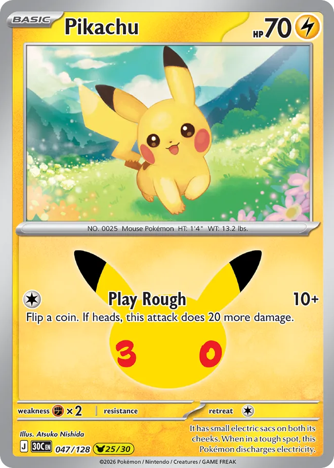 Pikachu – 30th Celebration