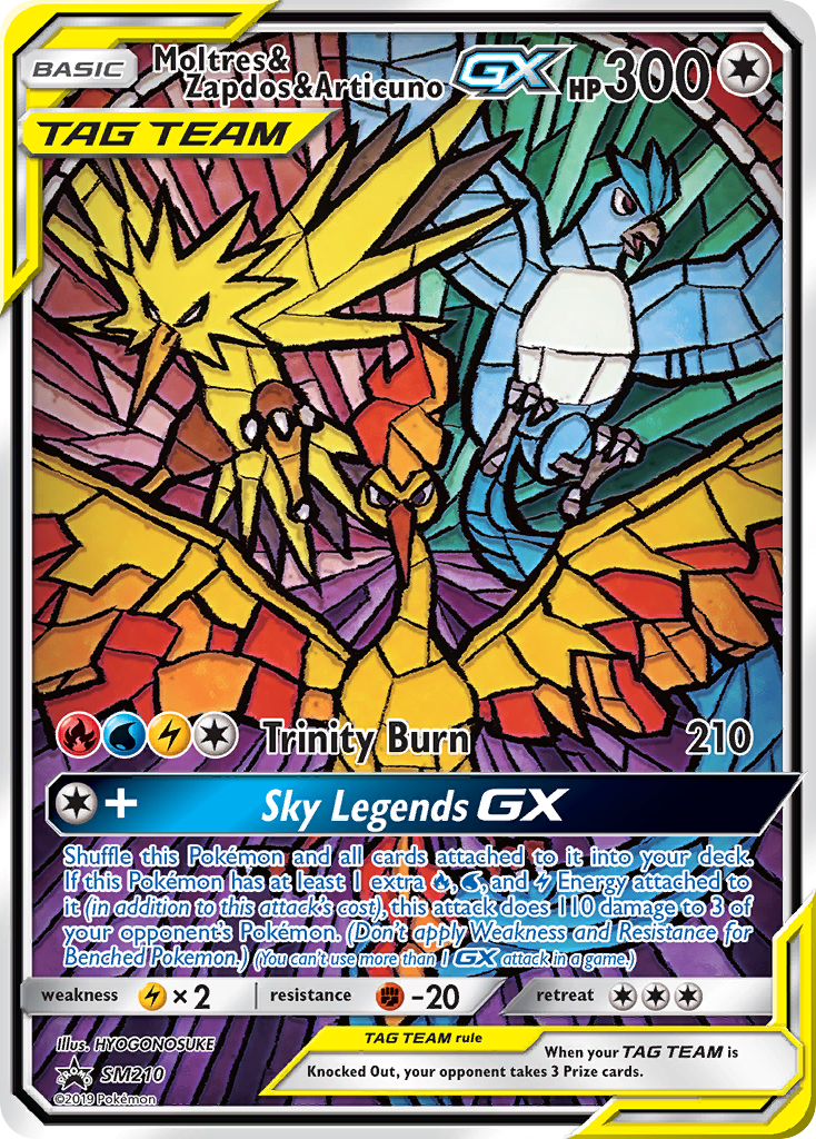 Moltres & Zapdos & Articuno-GX – SM Black Star Promos