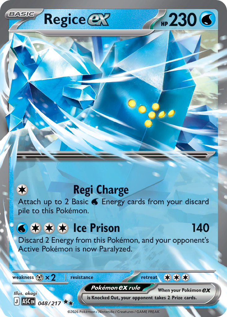 Regice ex – Ascended Heroes