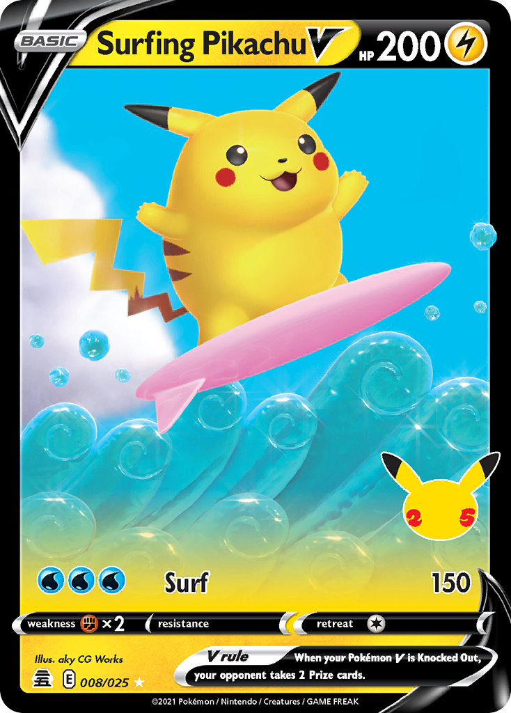 Surfing Pikachu V – Celebrations