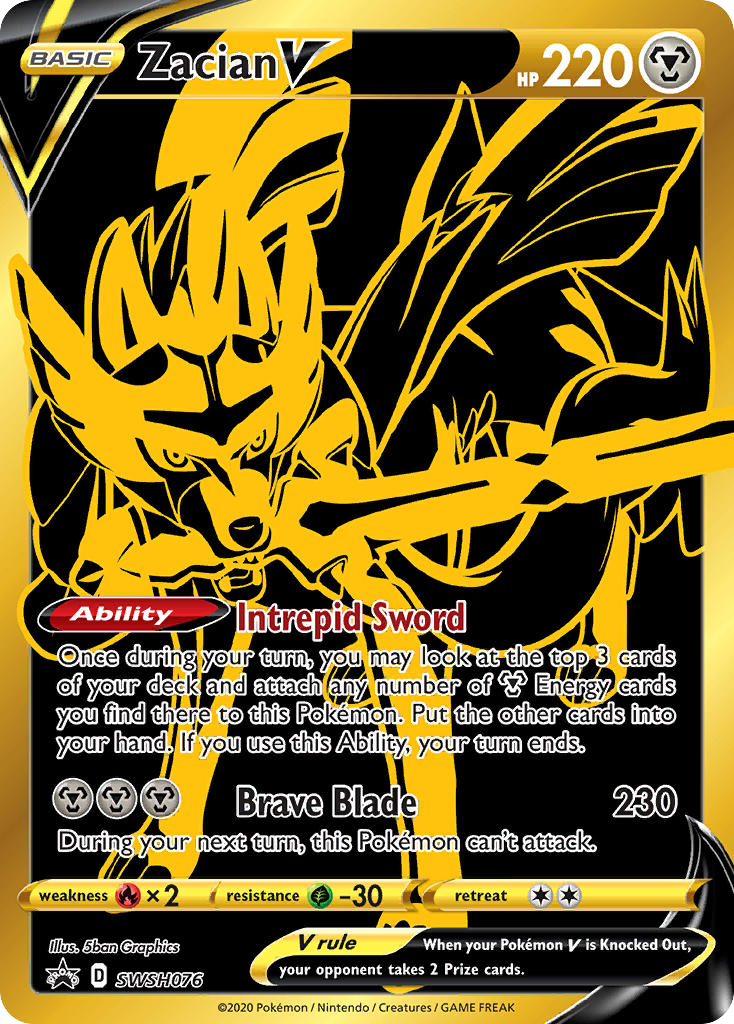 Zacian V – SWSH Black Star Promos