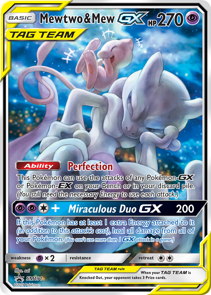 Mewtwo & Mew-GX – SM Black Star Promos
