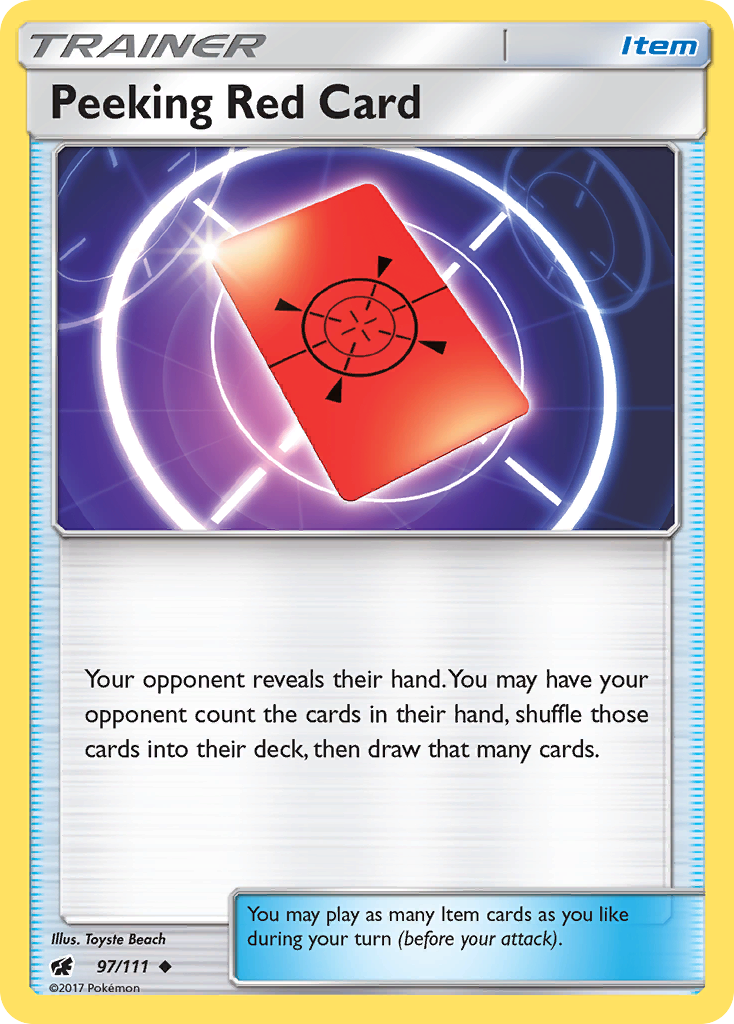 Peeking Red Card – Crimson Invasion